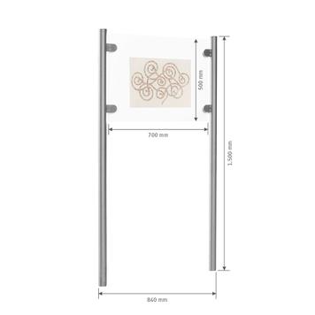 Placa da empresa “Straight-Line Entrance”